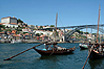 Boats Porto Wine Barrels Rio Douro